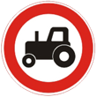 Дорожный знак 3.6 «Движение тракторов запрещено»