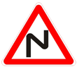 Дорожный знак 1.12.1 «Опасные повороты»