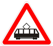 Дорожный знак 1.5 «Пересечение с трамвайной линией»