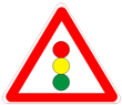Дорожный знак 1.8 «Светофорное регулирование»