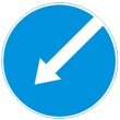 Дорожный знак 4.2.2 «Объезд препятствия слева»