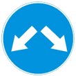 Дорожный знак 4.2.3 «Объезд препятствия справа или слева»