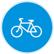 Дорожный знак 4.4.1 «Велосипедная дорожка или полоса для велосипедистов»